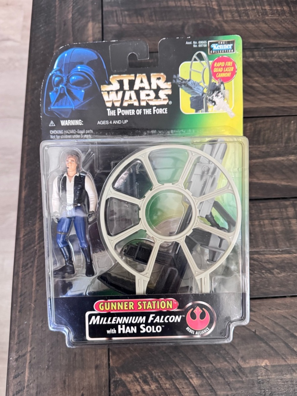Vintage Star Wars Millennium Falcon Gunner Station with Han Solo Action Figure